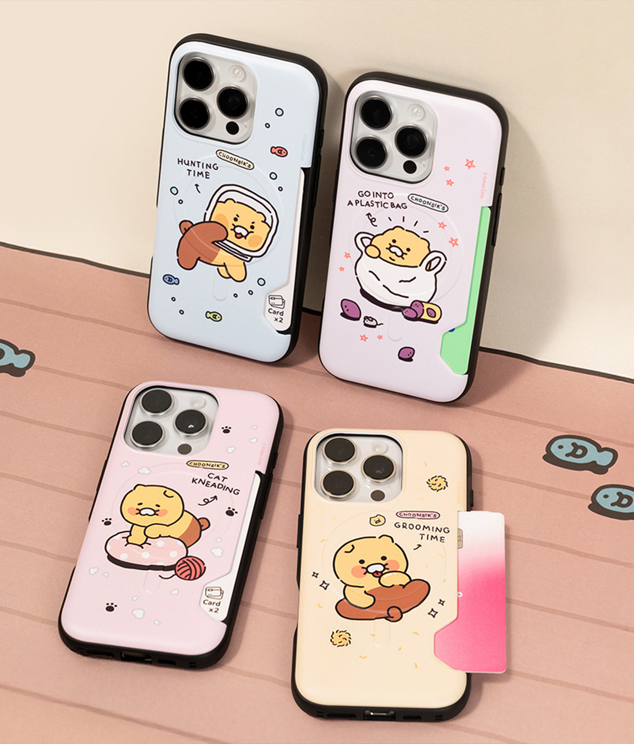 Card Chunsik Plastique Coque Telephone - Korean kawaii Kakao Friends | Koolseoul