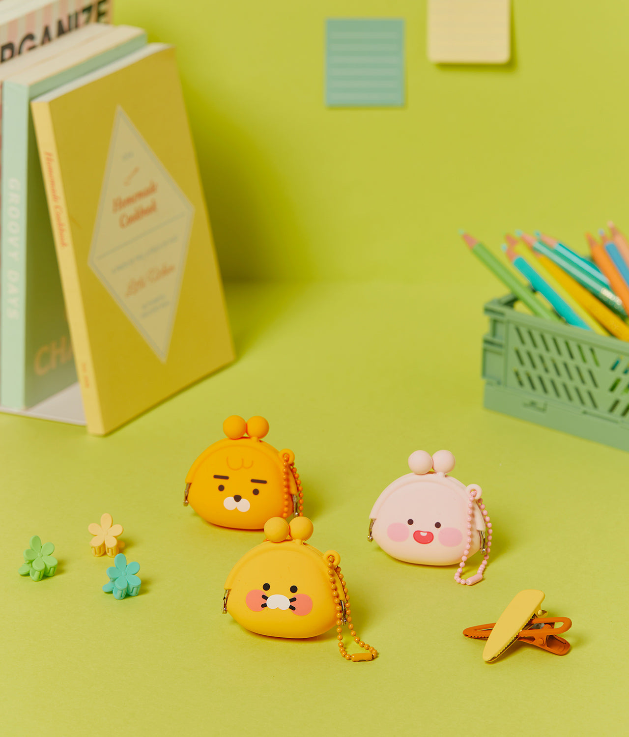 Silicone MiniPochette Apeach Pouch - Authentic Kakao Friends from Korea | Koolseoul