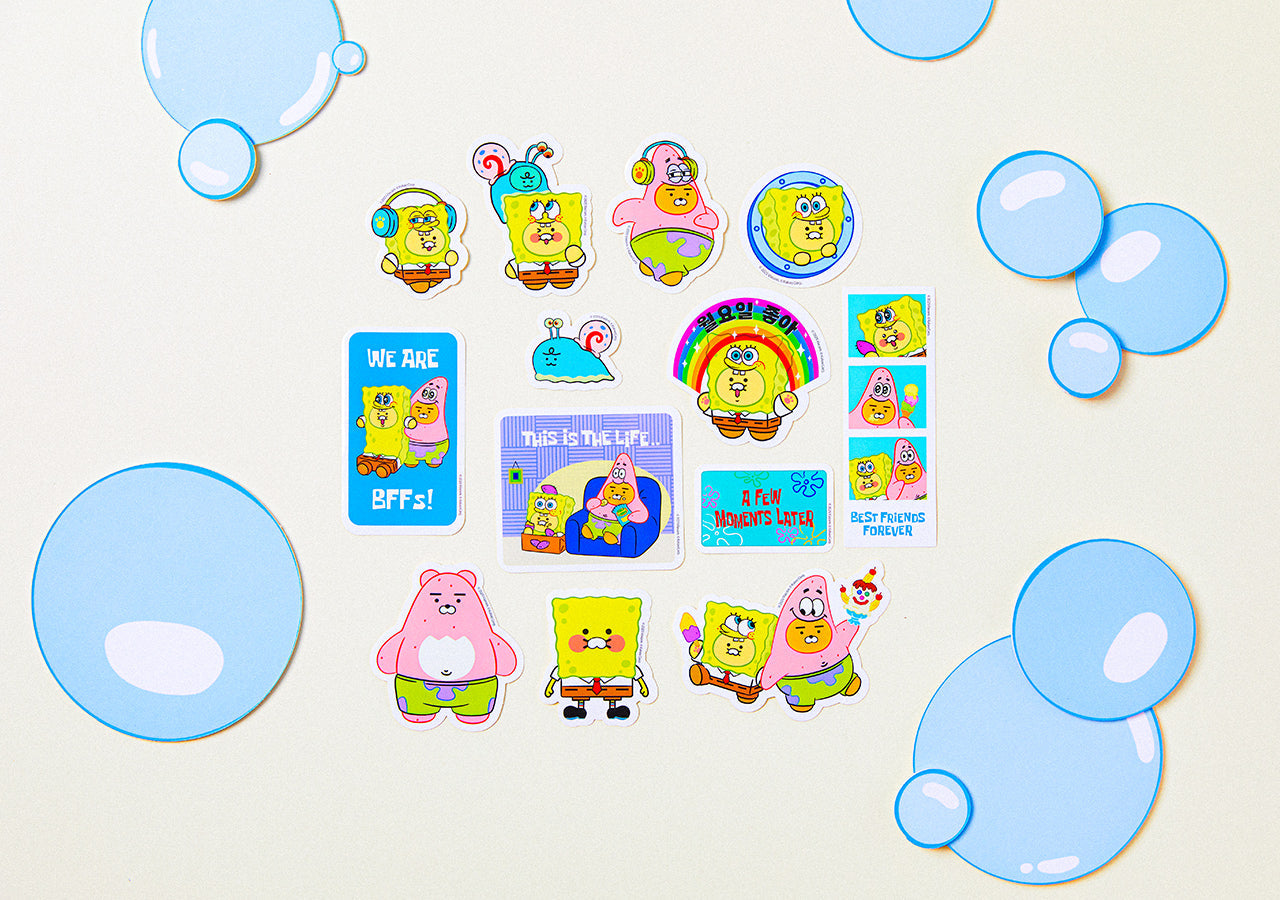 SpongeBobXFriends Sticker Friends - Authentic Kakao Friends from Korea | Koolseoul