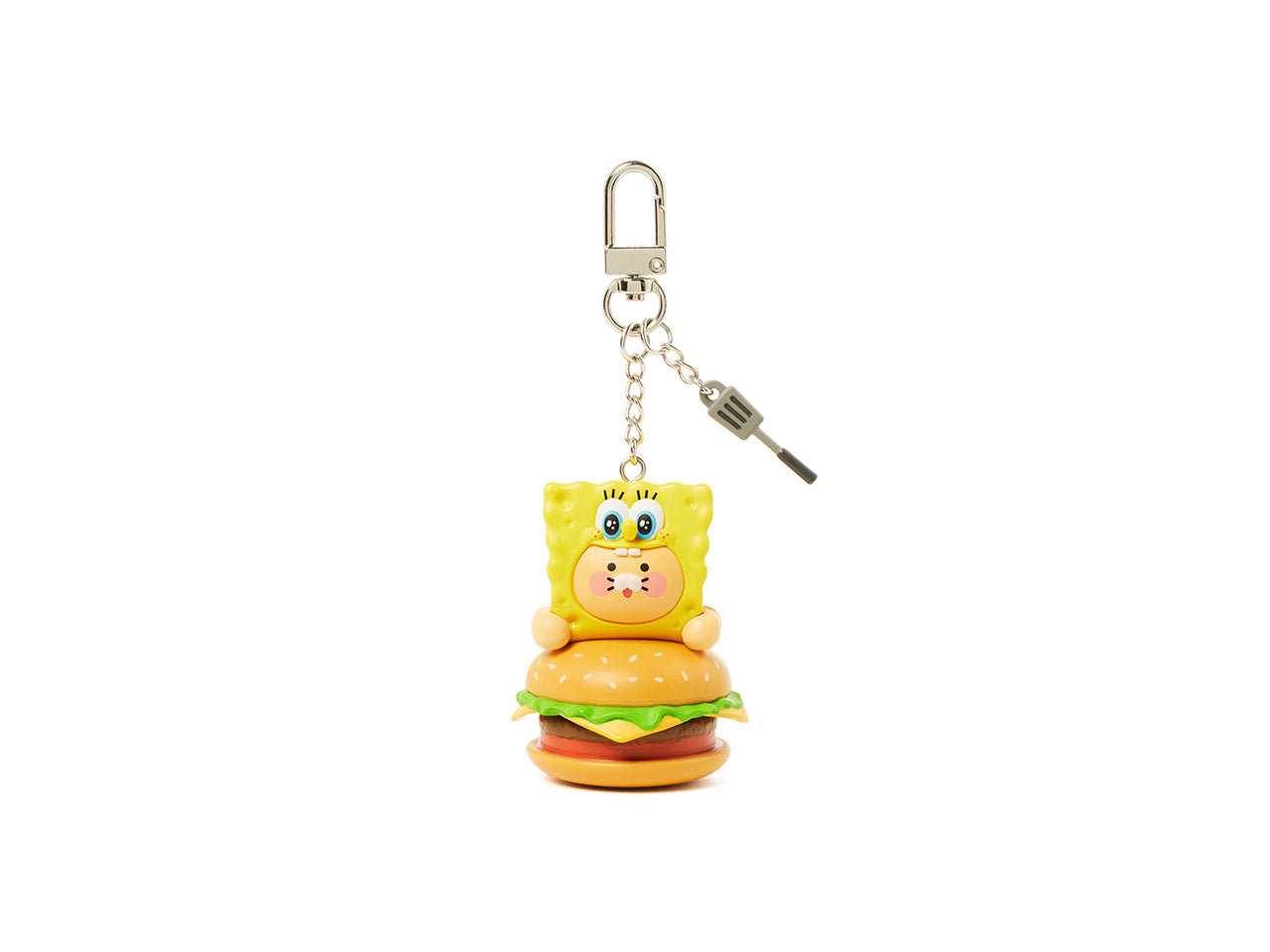 SpongeBobXFriends Cap Figurine Keychain SpongeBob Chunsik - Korean kawaii Kakao Friends | Koolseoul