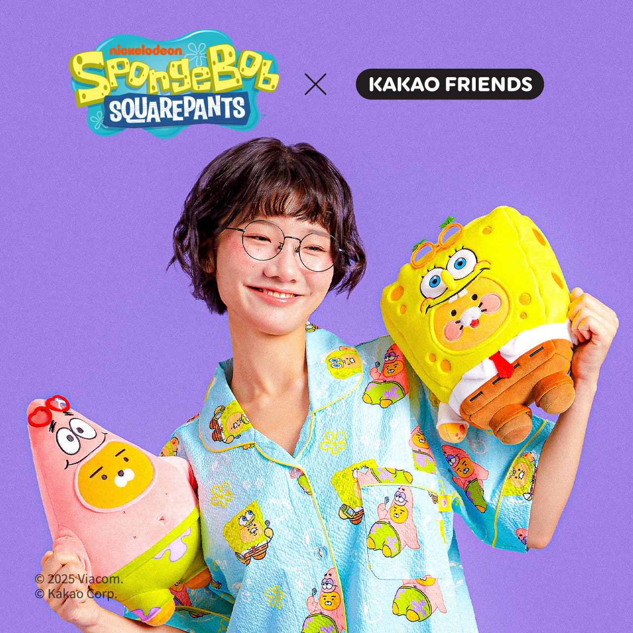 SpongeBobXFriends Pajamas Women Ryan&Chunsik - Official Kakao Friends merchandise | Koolseoul