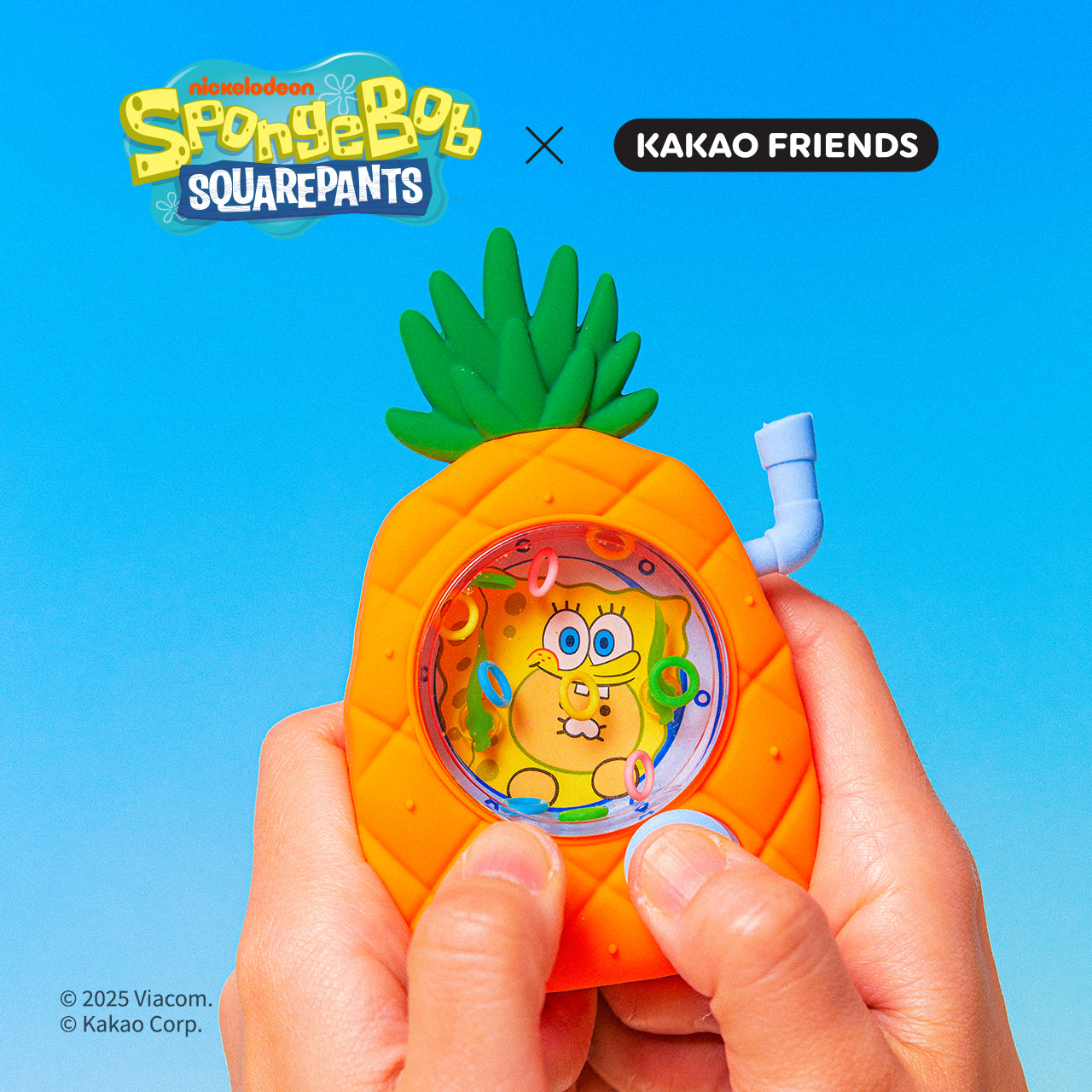 SpongeBobXFriends Figurine Keychain SpongeBob Chunsik Mini Plush - Authentic Kakao Friends from Korea | Koolseoul
