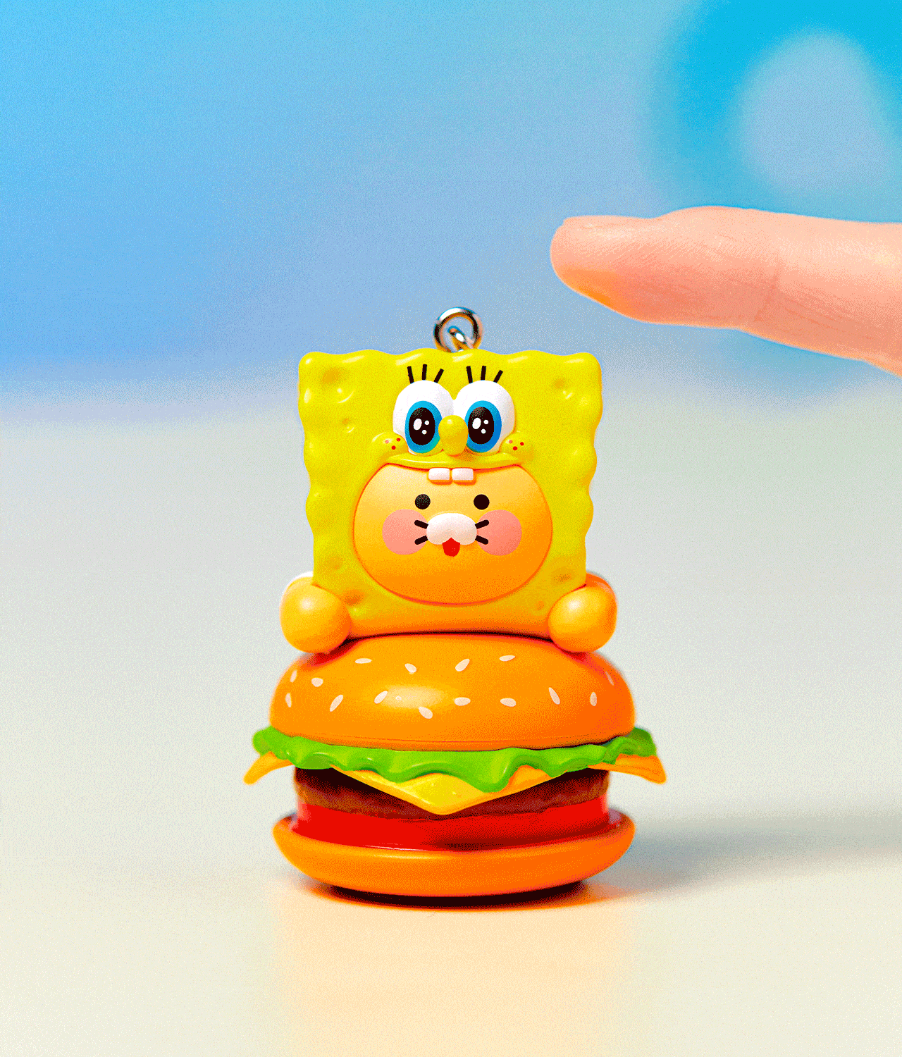 SpongeBobXFriends Cap Figurine Keychain SpongeBob Chunsik - Korean kawaii Kakao Friends | Koolseoul