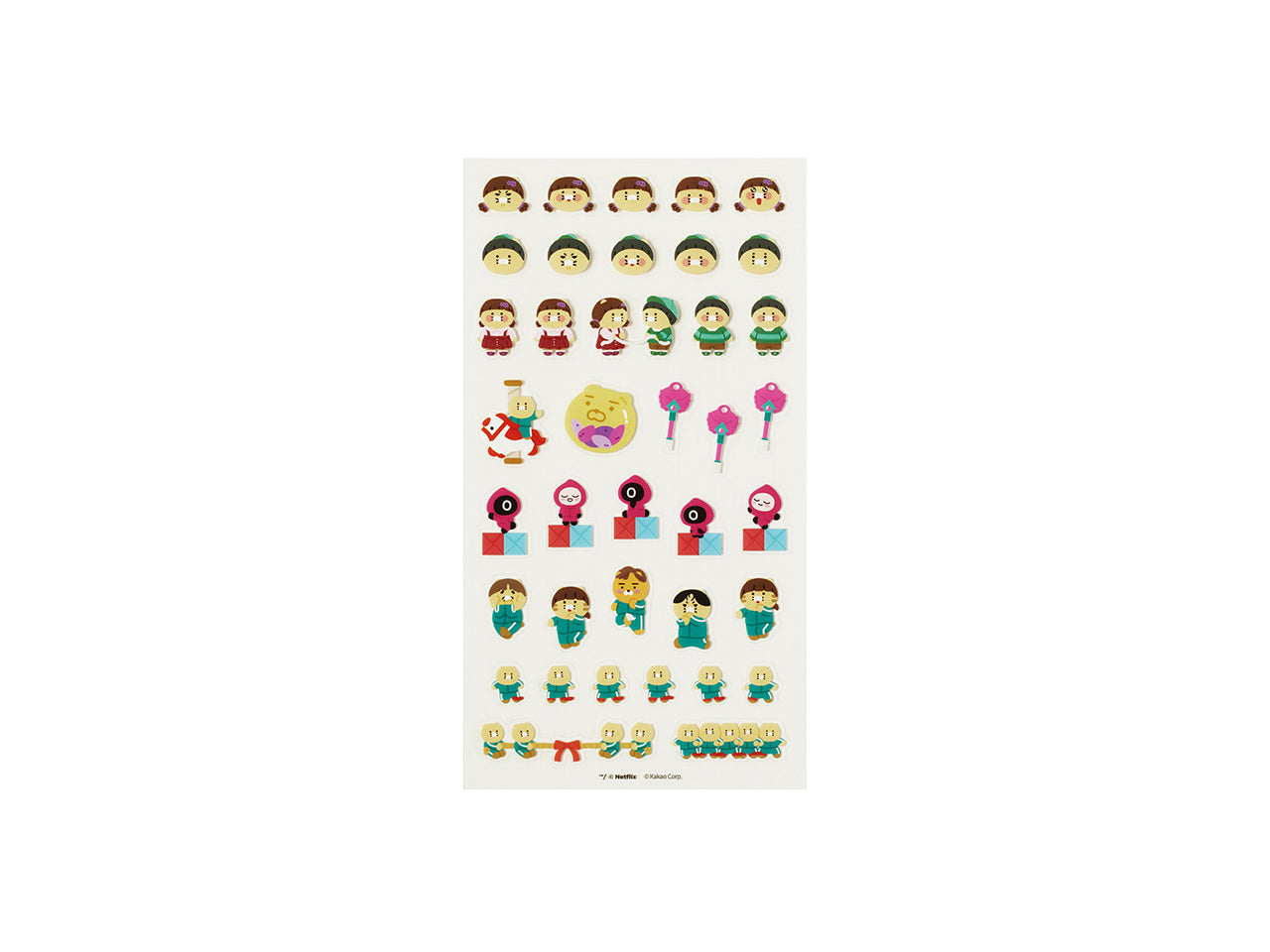X Friends TransparentAutocollant Chunsik Sticker - Official Kakao Friends merchandise | Koolseoul