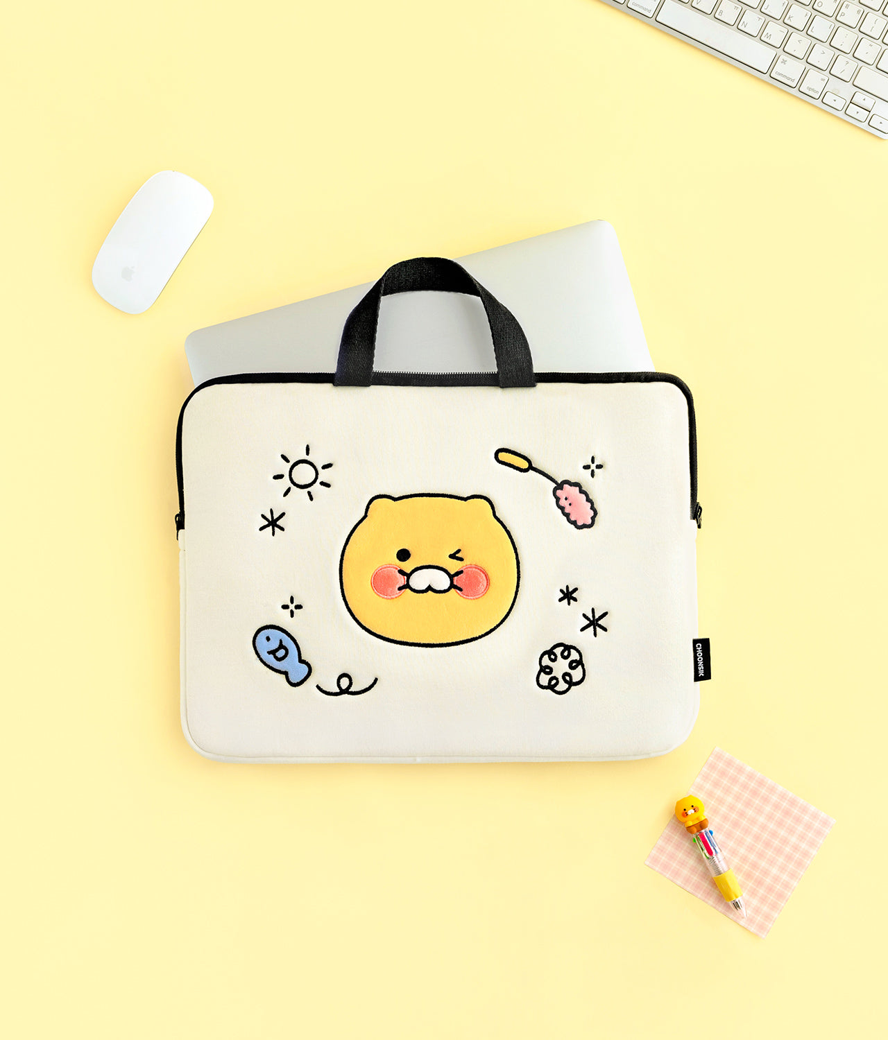Chunsik Notebook Pouch 13 Laptop Sleeve - Korean kawaii Kakao Friends | Koolseoul