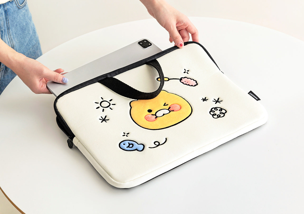 Chunsik Notebook Pouch 13 Laptop Sleeve - Authentic Kakao Friends from Korea | Koolseoul