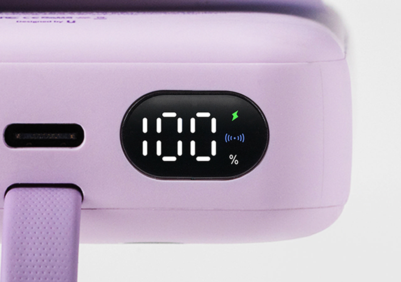 Power Bank 1 Chunsik Purple - Official Kakao Friends merchandise | Koolseoul
