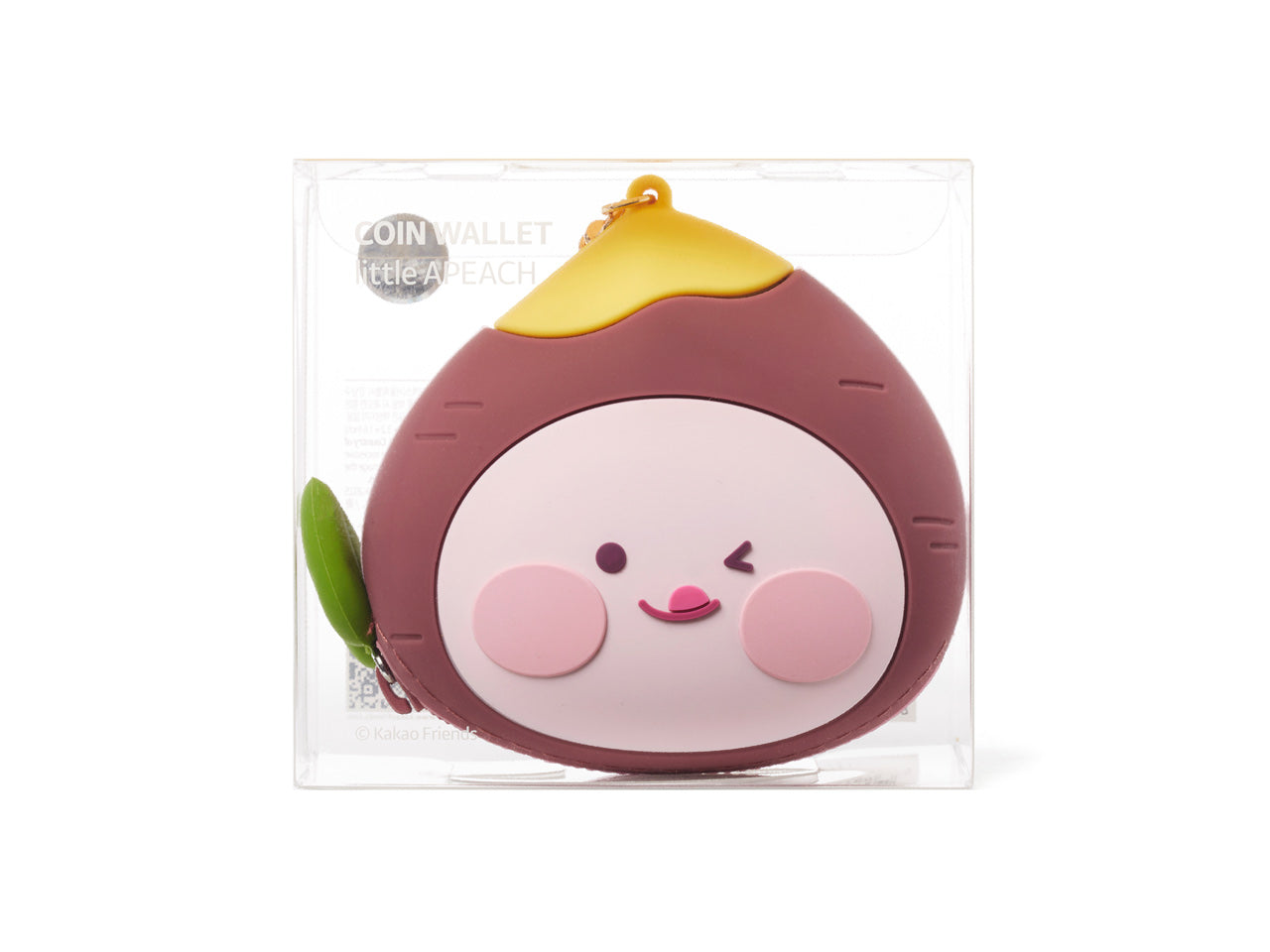 SiliconePortefeuille Apeach Coin Purse - Korean kawaii Kakao Friends | Koolseoul