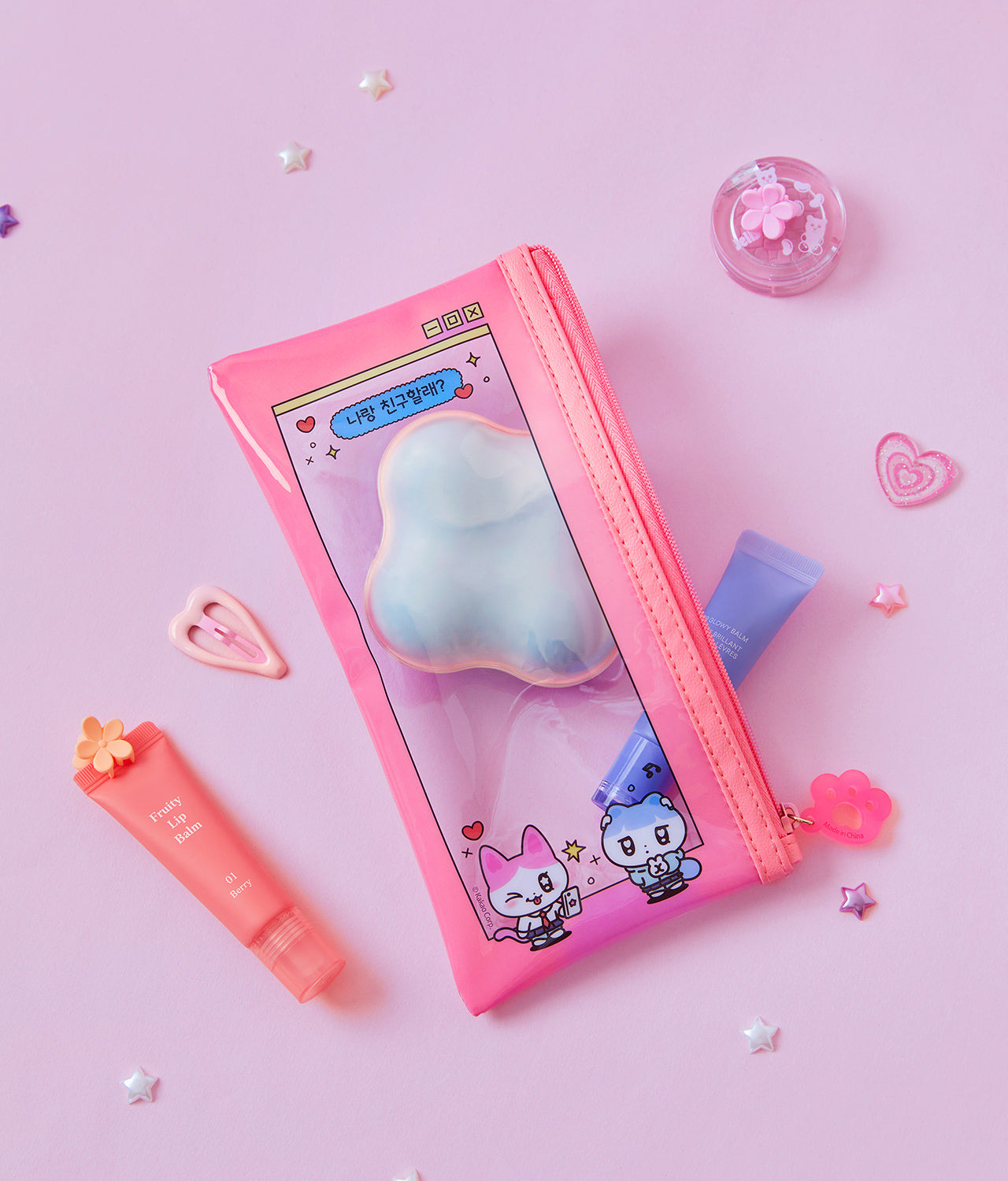 TransparentPochette Pouch - Official Kakao Friends merchandise | Koolseoul