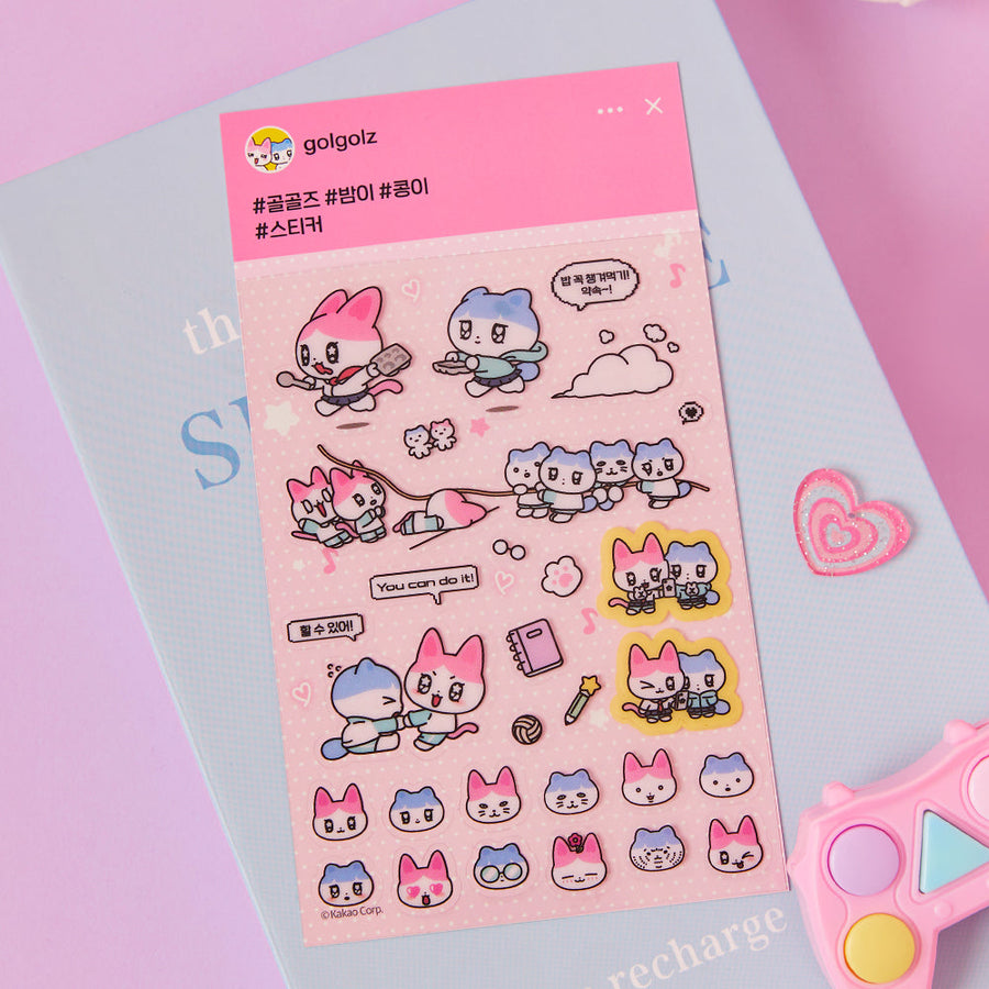 Kakao Friends - 透明オートコラント ローズステッカー
