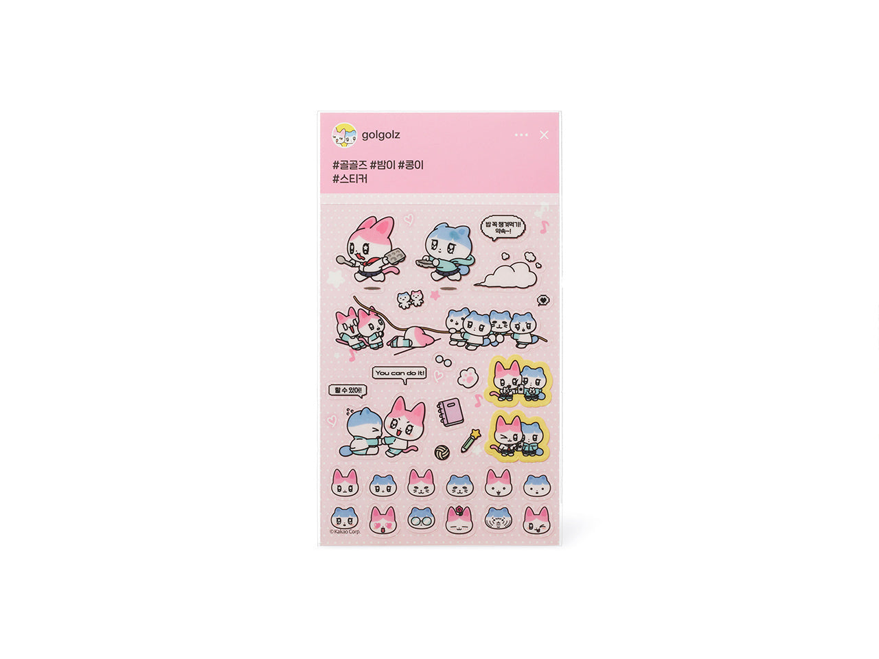 TransparentAutocollant Rose Sticker - Official Kakao Friends merchandise | Koolseoul