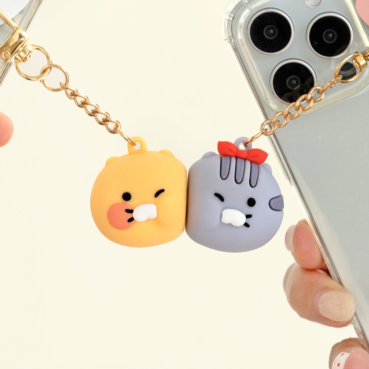 Chunsik Figurine Magnet Keychain Set - Authentic Kakao Friends from Korea | Koolseoul