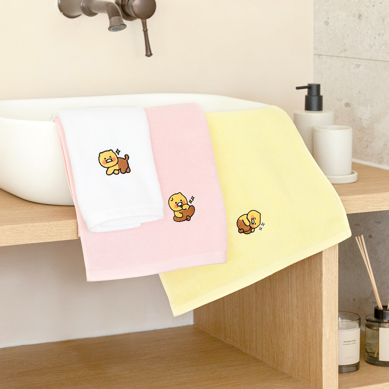 Chunsik Towel Set 3P Serviette - Korean kawaii Kakao Friends | Koolseoul