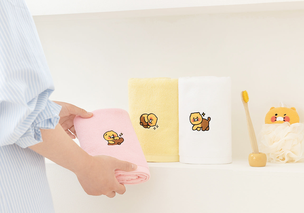 Chunsik Towel Set 3P Serviette - Official Kakao Friends merchandise | Koolseoul