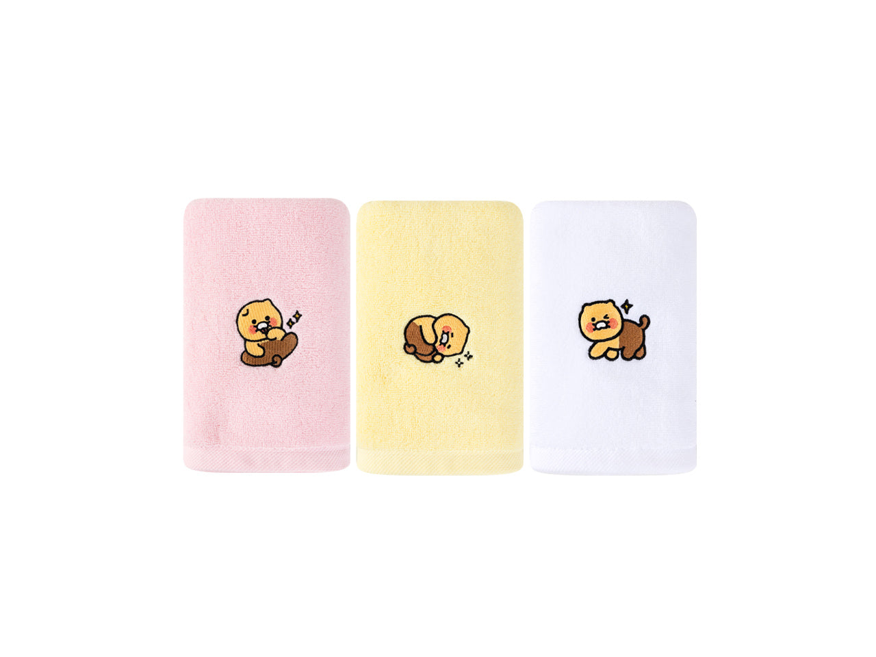 Chunsik Towel Set 3P Serviette - Official Kakao Friends merchandise | Koolseoul