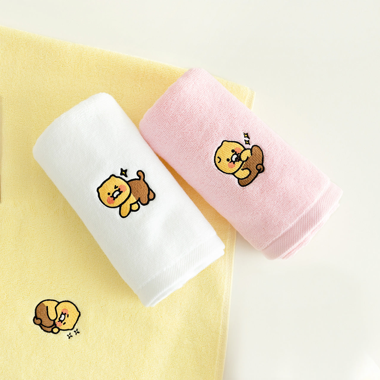 Chunsik Towel Set 3P Serviette - Authentic Kakao Friends from Korea | Koolseoul