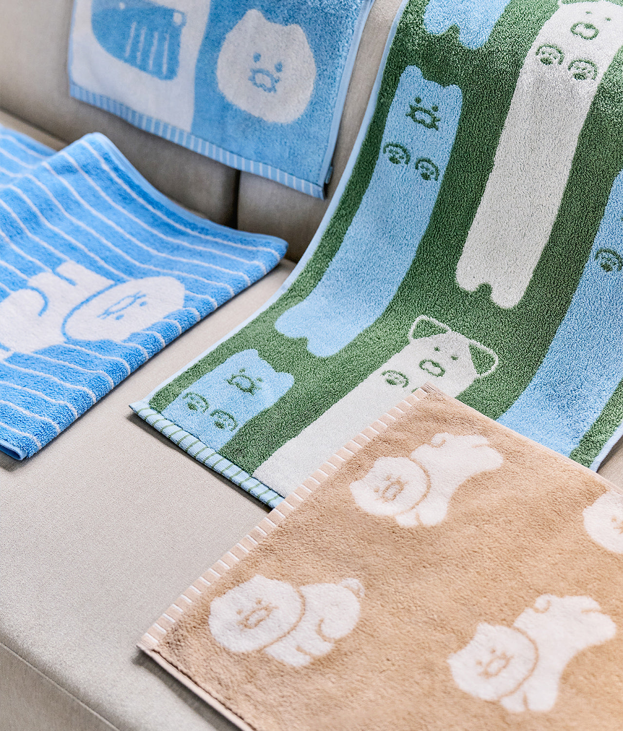 FRIENDAY 4P Set Chunsik Serviette - Korean kawaii Kakao Friends | Koolseoul