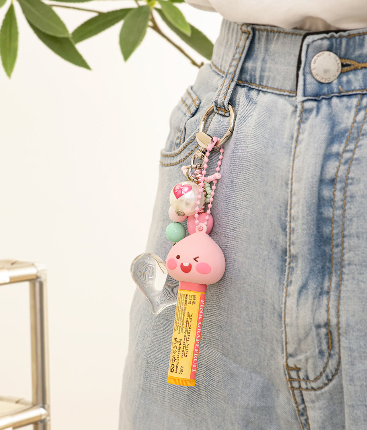 Baume Levres Keychain Apeach - Korean kawaii Kakao Friends | Koolseoul