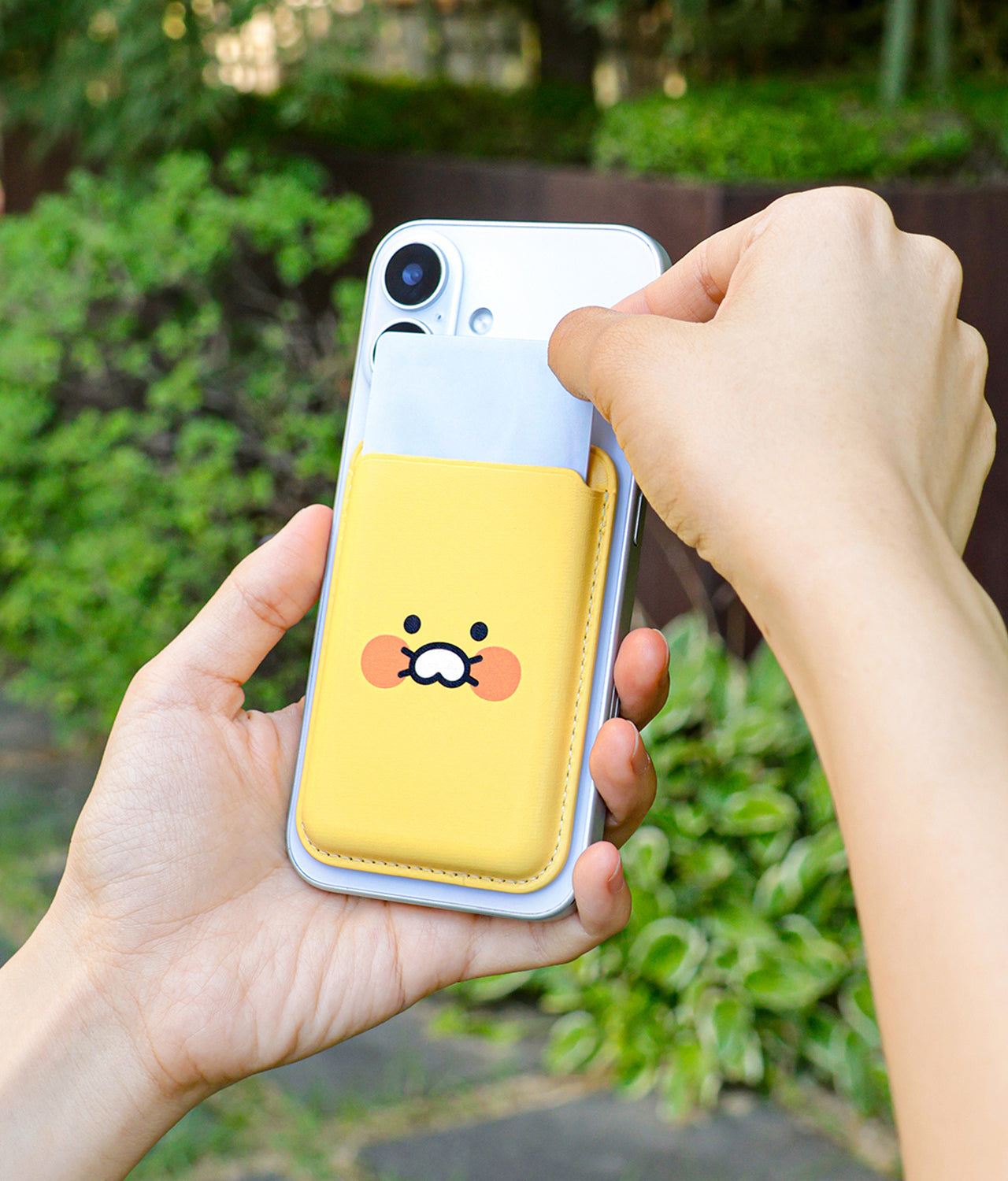PU Porte-Cards Yellow Chunsik Wallet - Official Kakao Friends merchandise | Koolseoul