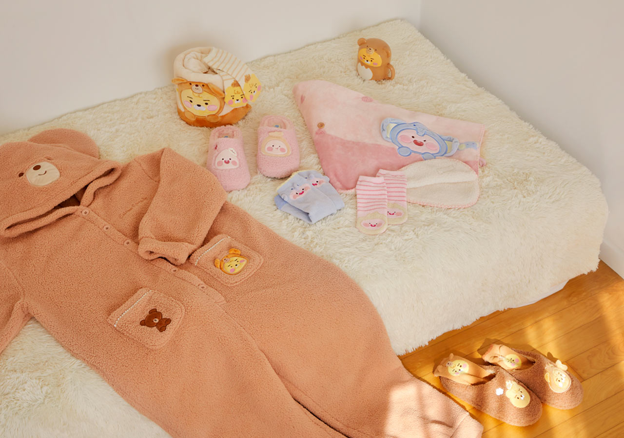 Friends Slippers Little Apeach - Korean kawaii Kakao Friends | Koolseoul