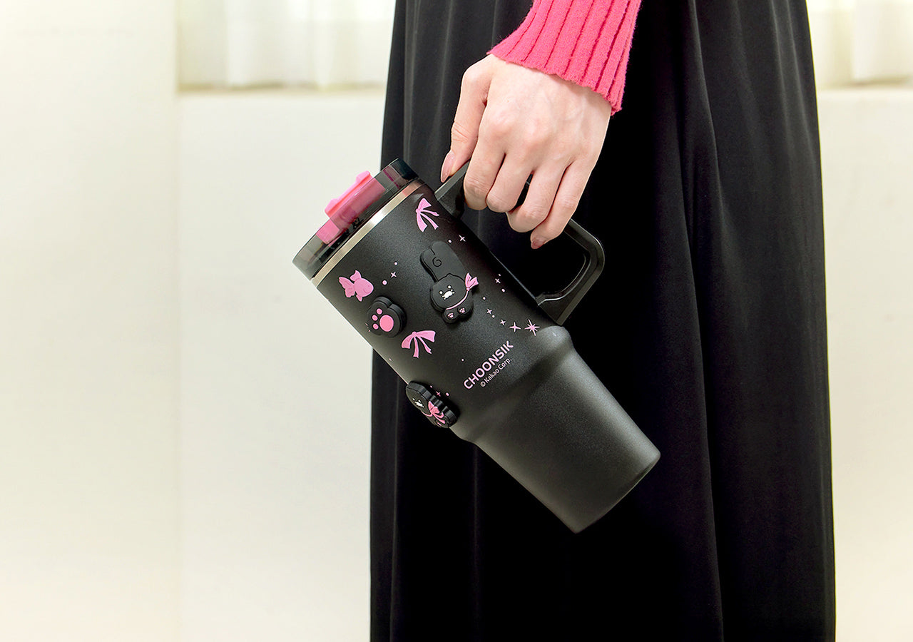 Black Magnet Tumbler - Official Kakao Friends merchandise | Koolseoul