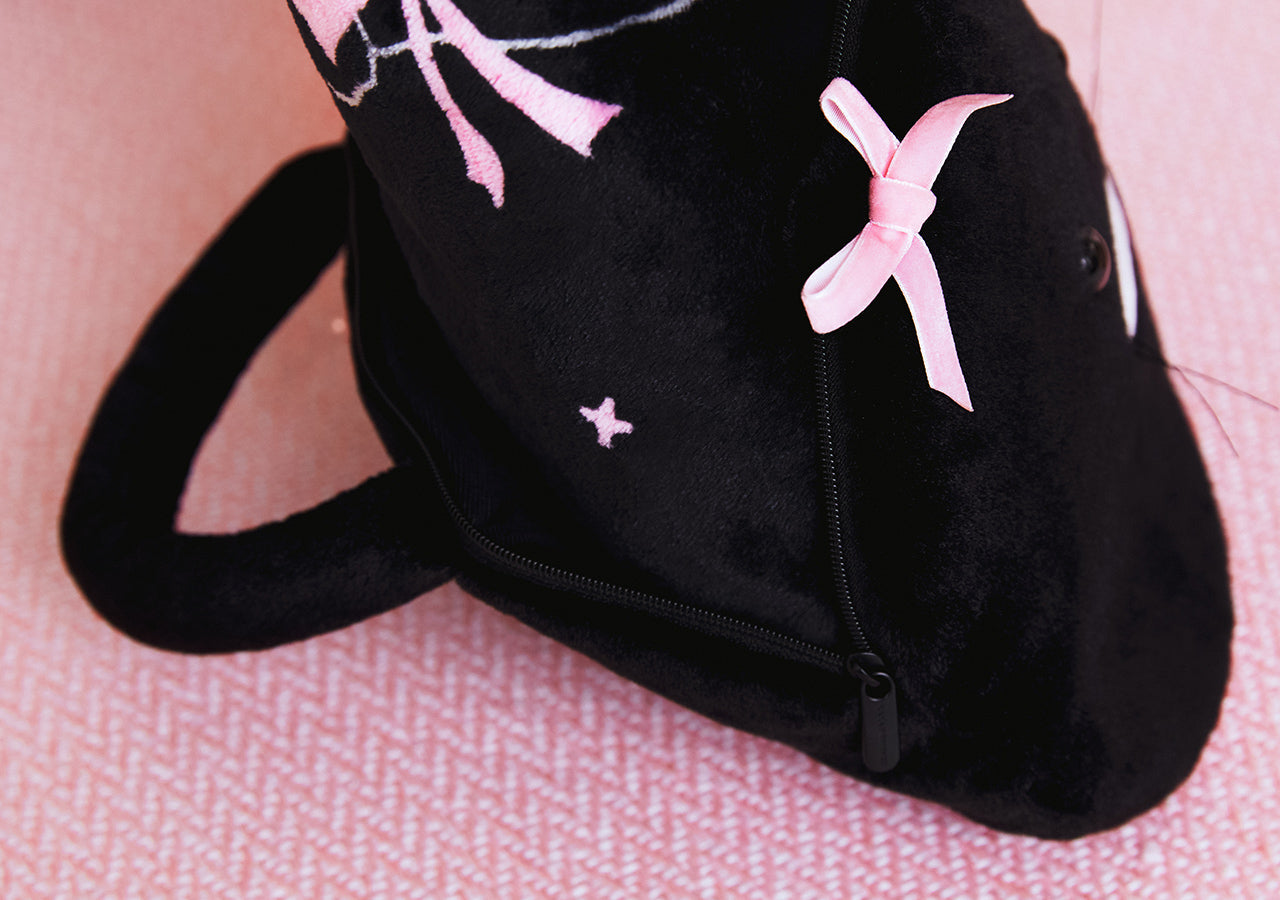 Black Pouch Blanket Chunsik - Authentic Kakao Friends from Korea | Koolseoul