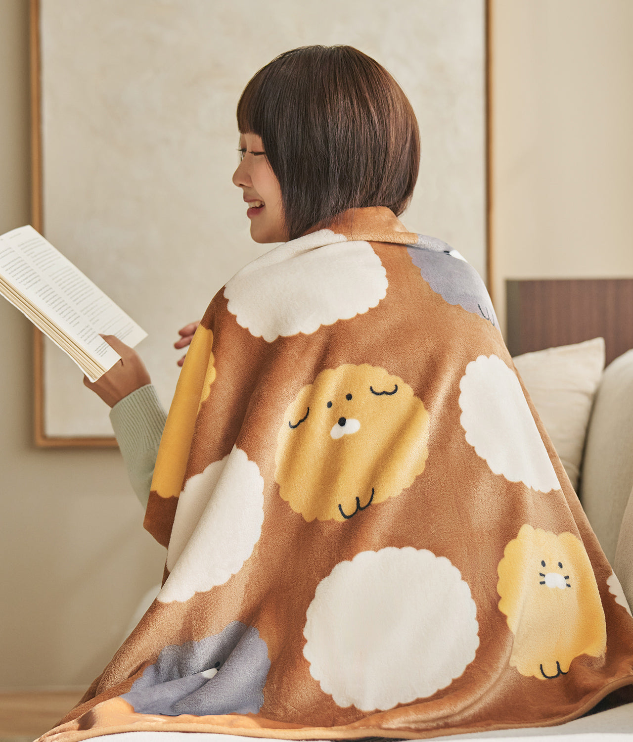 FRIENDAY Blanket Brown Chunsik - Official Kakao Friends merchandise | Koolseoul