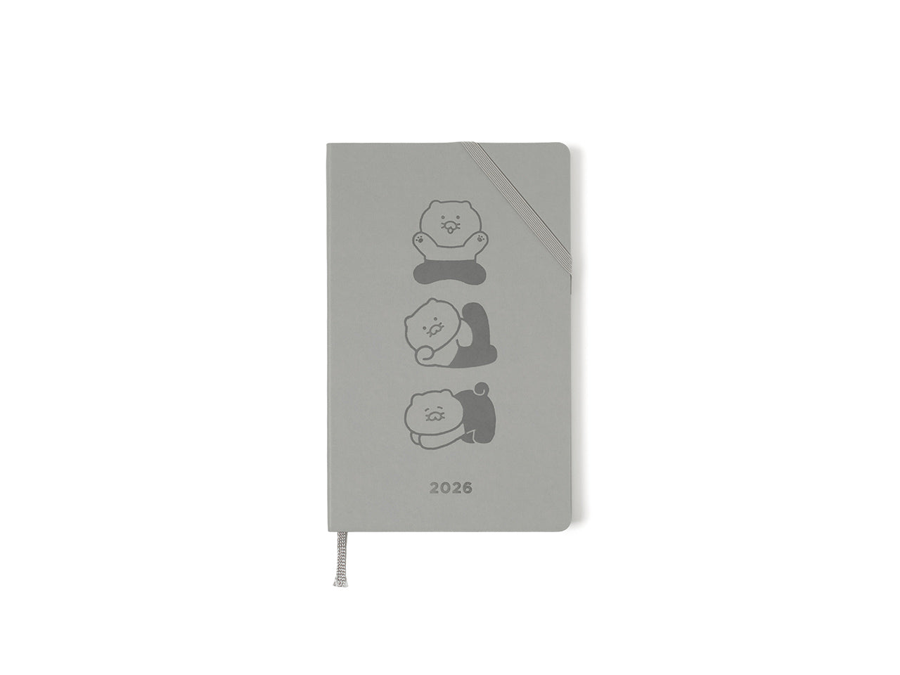 2026 Planner Grey Chunsik Agenda - Official Kakao Friends merchandise | Koolseoul