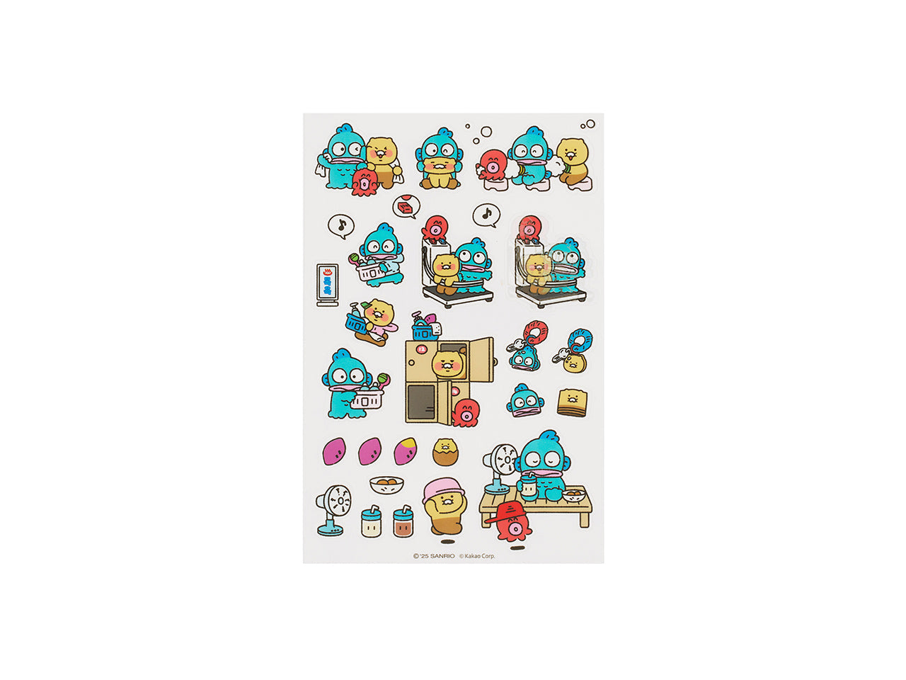 X Friends Clear Sticker Red Chunsik - Official Kakao Friends merchandise | Koolseoul