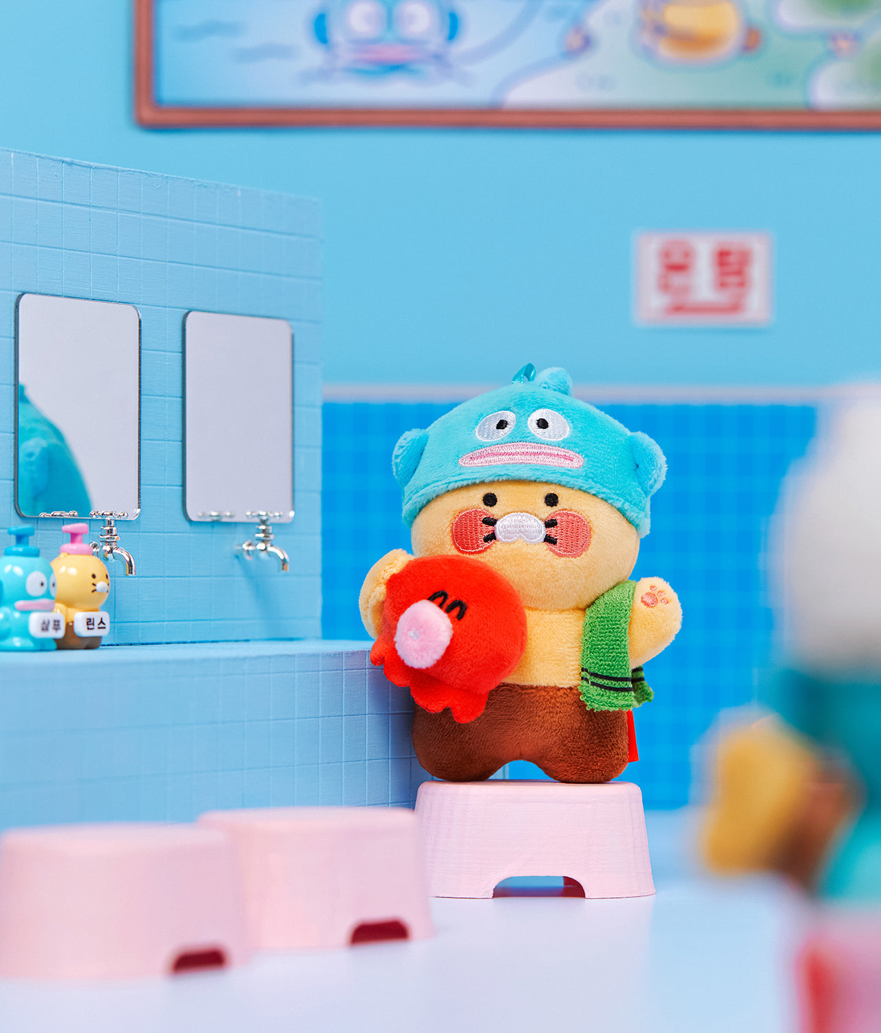 X Friends Keychain Plush Chunsik - Korean kawaii Kakao Friends | Koolseoul