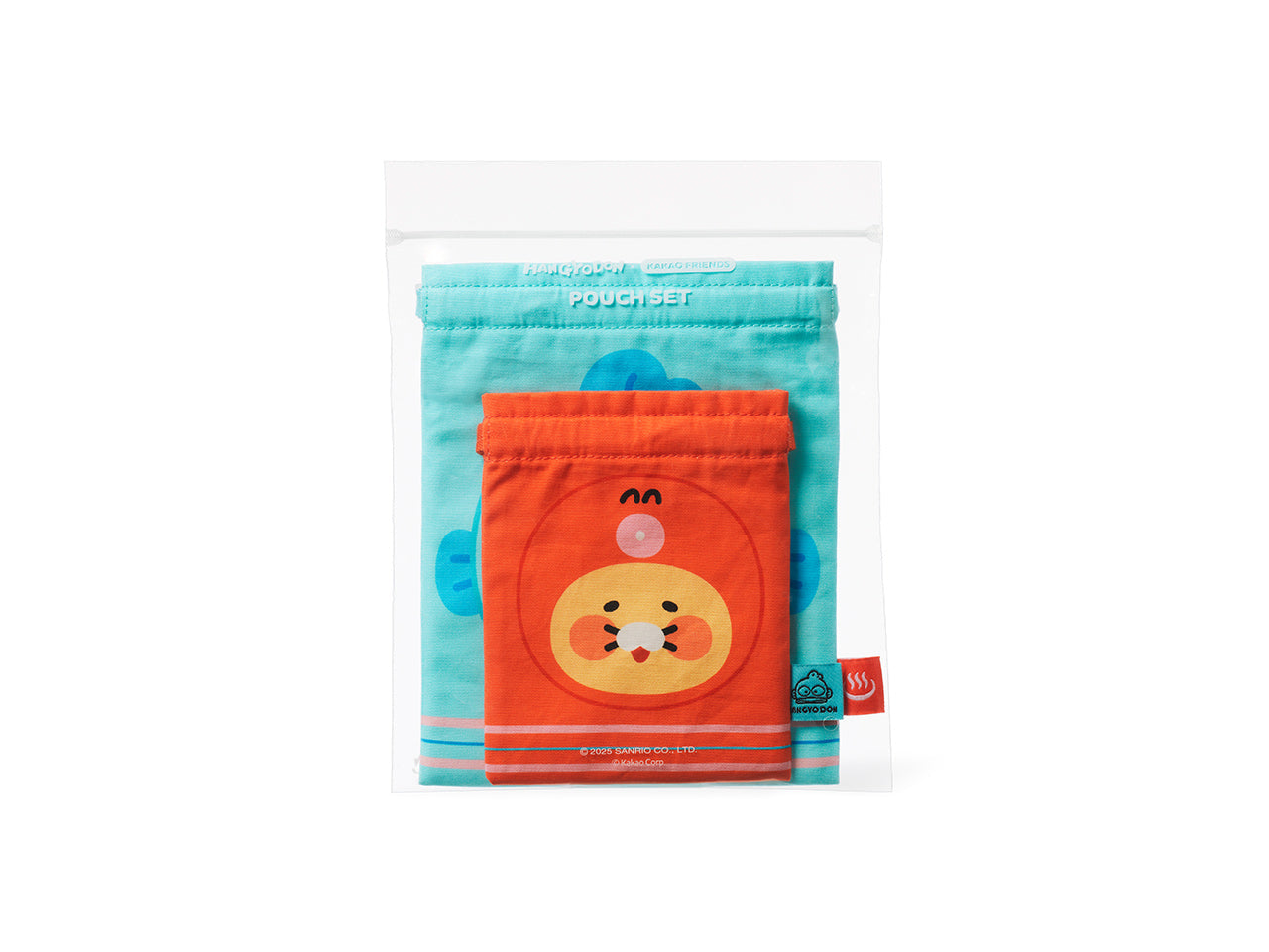 X Friends Pouch Set(2P) Chunsik - Authentic Kakao Friends from Korea | Koolseoul