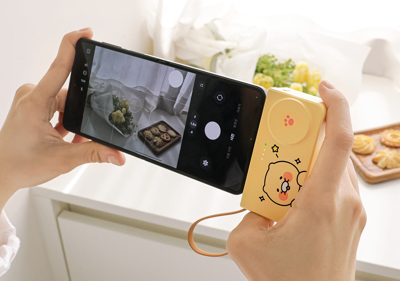 + Power Bank 5,000 Chunsik - Official Kakao Friends merchandise | Koolseoul