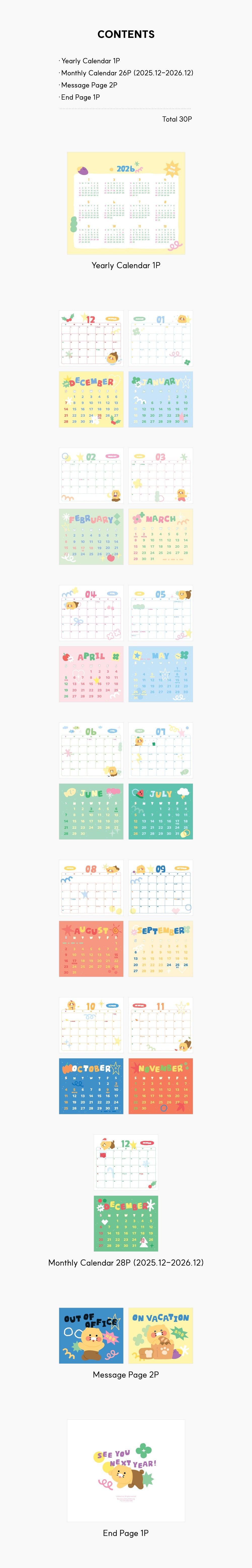 2026 Rose Chunsik Agenda - Authentic Kakao Friends from Korea | Koolseoul