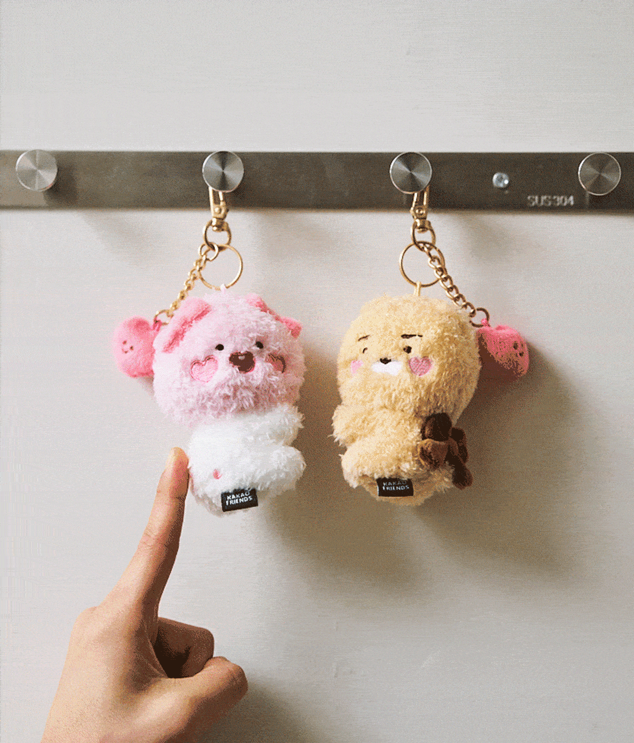 Kakao Friends Little Ryan Plush Keyring Set
