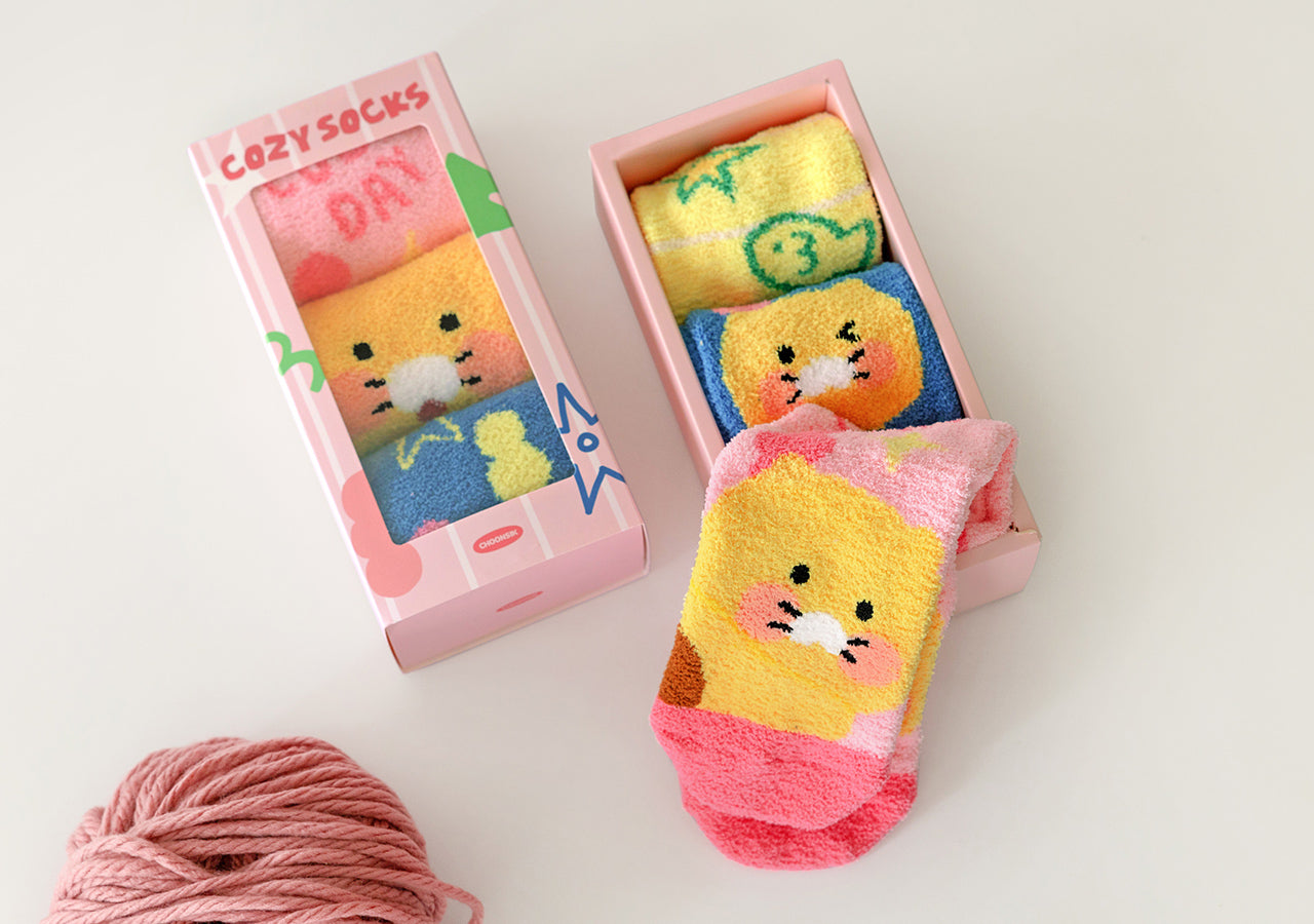 Chunsik Socks Set 3P - Authentic Kakao Friends from Korea | Koolseoul