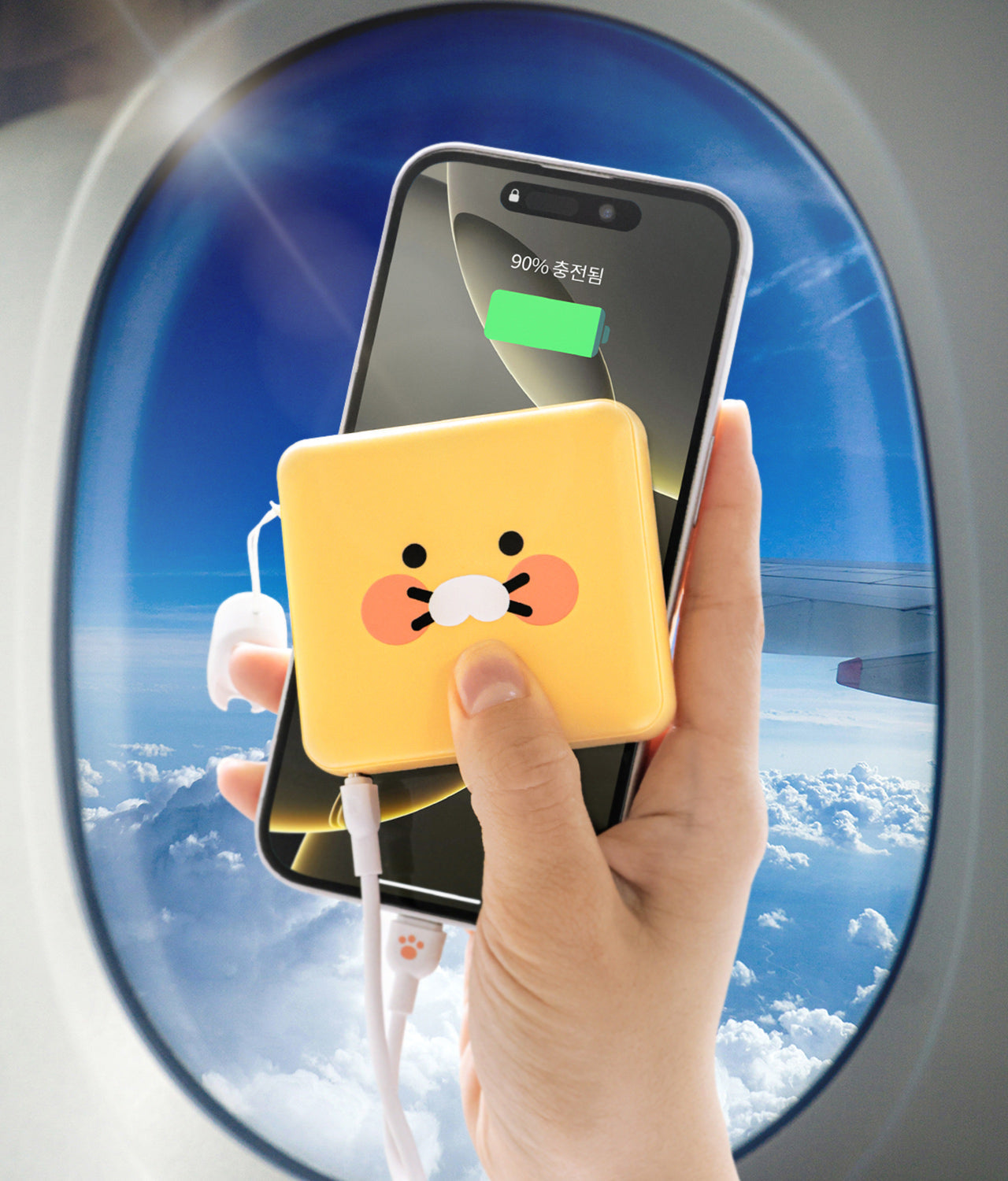Mini Power Bank 10,000 Chunsik - Official Kakao Friends merchandise | Koolseoul