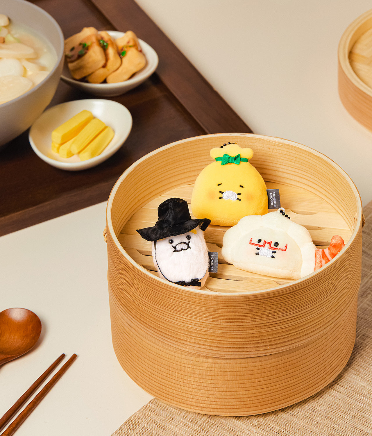 Keychain Plush 3P Set Chunsik - Authentic Kakao Friends from Korea | Koolseoul