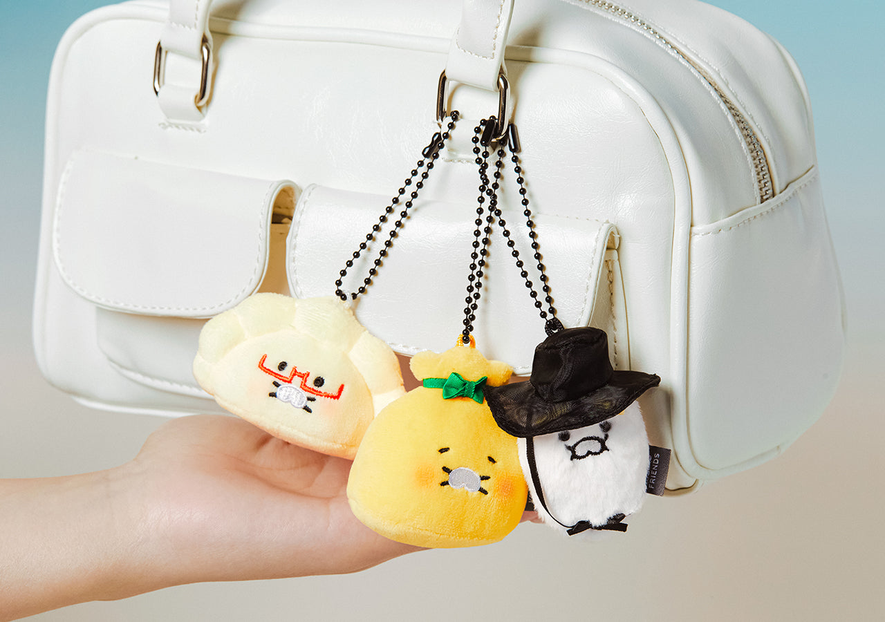 Keychain Plush 3P Set Chunsik - Official Kakao Friends merchandise | Koolseoul