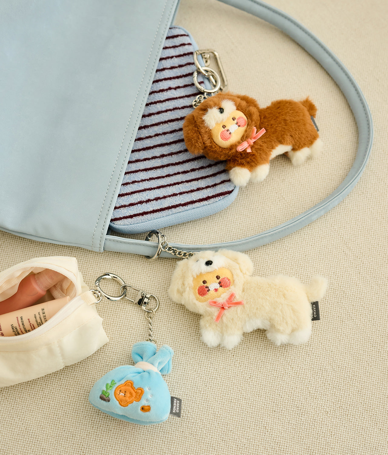 Keychain Plush Chunsik - Authentic Kakao Friends from Korea | Koolseoul