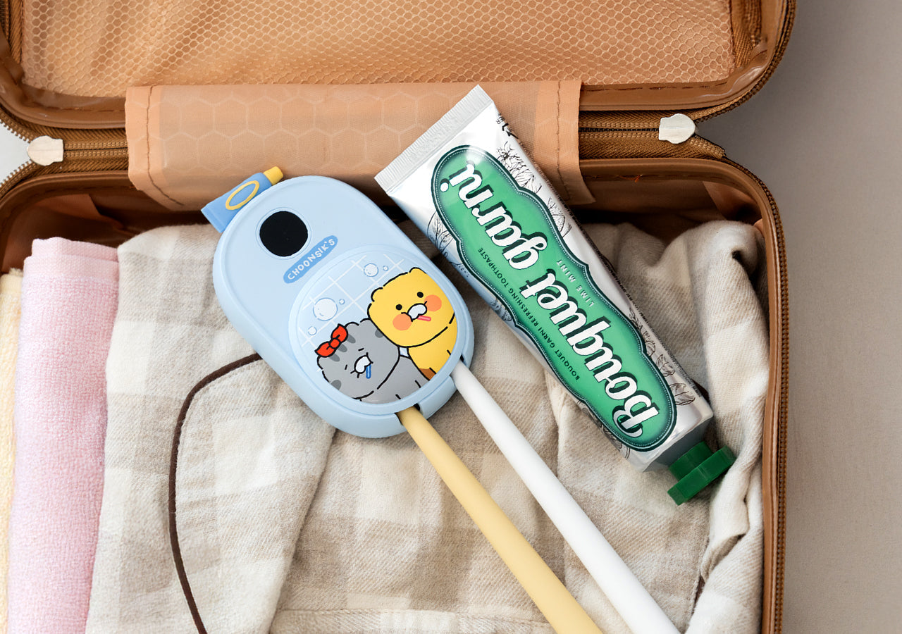 Friends Toothbrush Blue Hygiene - Official Kakao Friends merchandise | Koolseoul