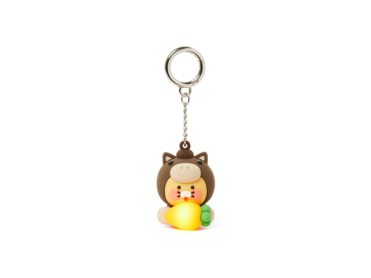 LED Figurine Keychain Chunsik - Authentic Kakao Friends from Korea | Koolseoul