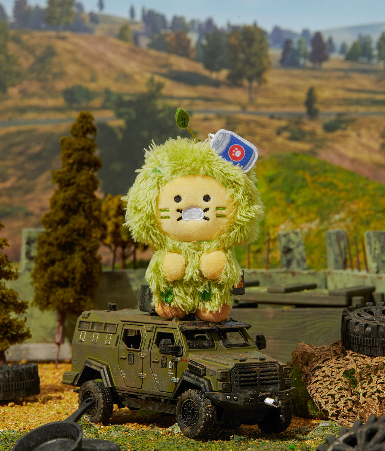 XFriends Keychain Plush Chunsik - Korean kawaii Kakao Friends | Koolseoul