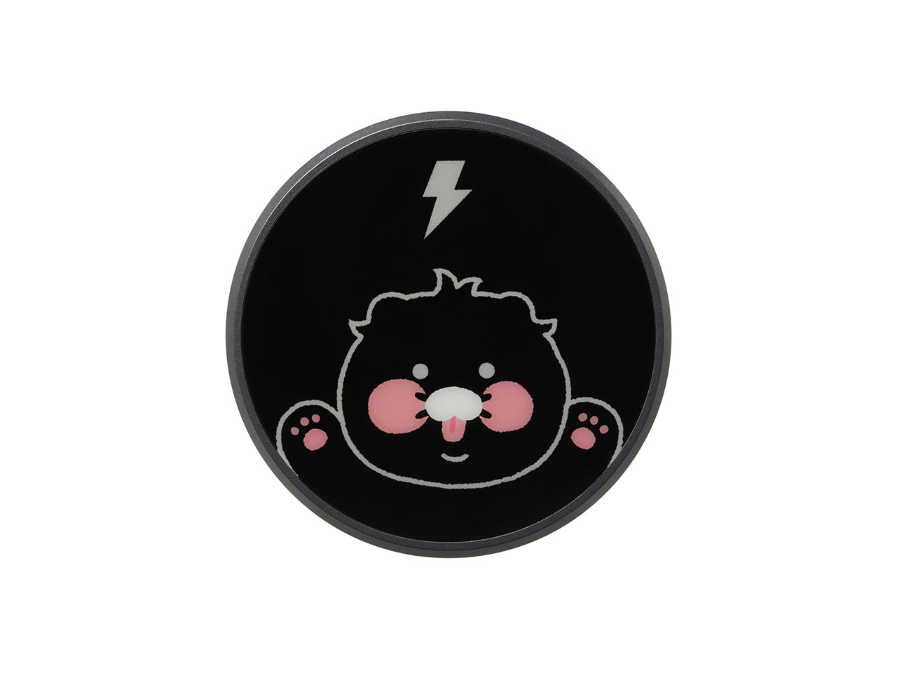 Black Qi2 Car Chargeur Chunsik - Authentic Kakao Friends from Korea | Koolseoul