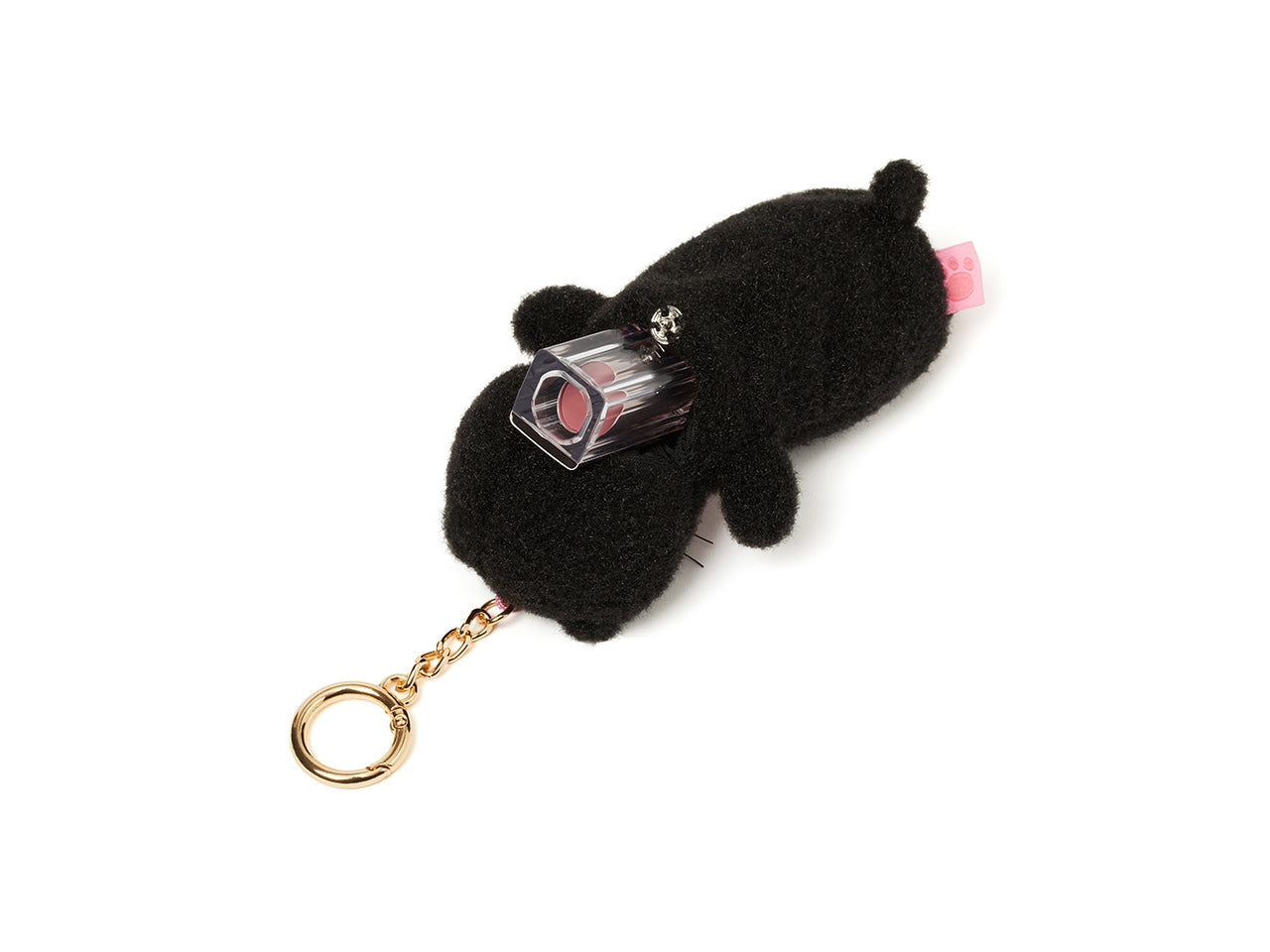 Black Plush Baume Levres Keychain Chunsik - Authentic Kakao Friends from Korea | Koolseoul