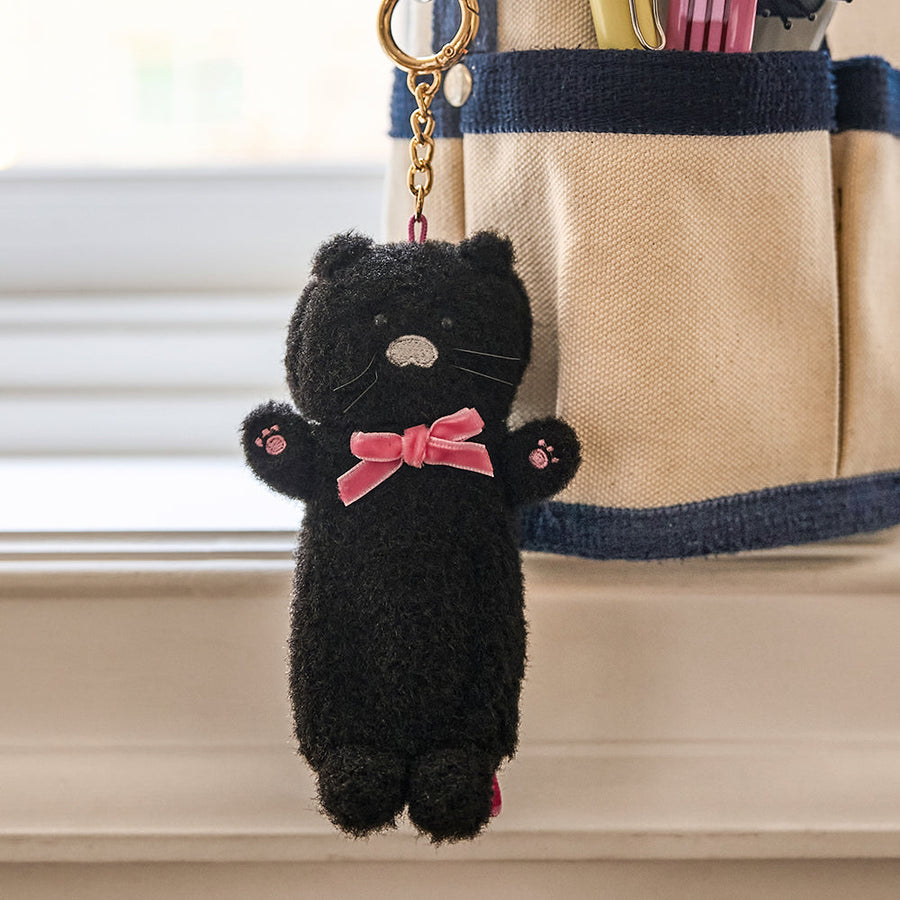 Kakao Friends - Black Plush Baume Levres Keychain Chunsik
