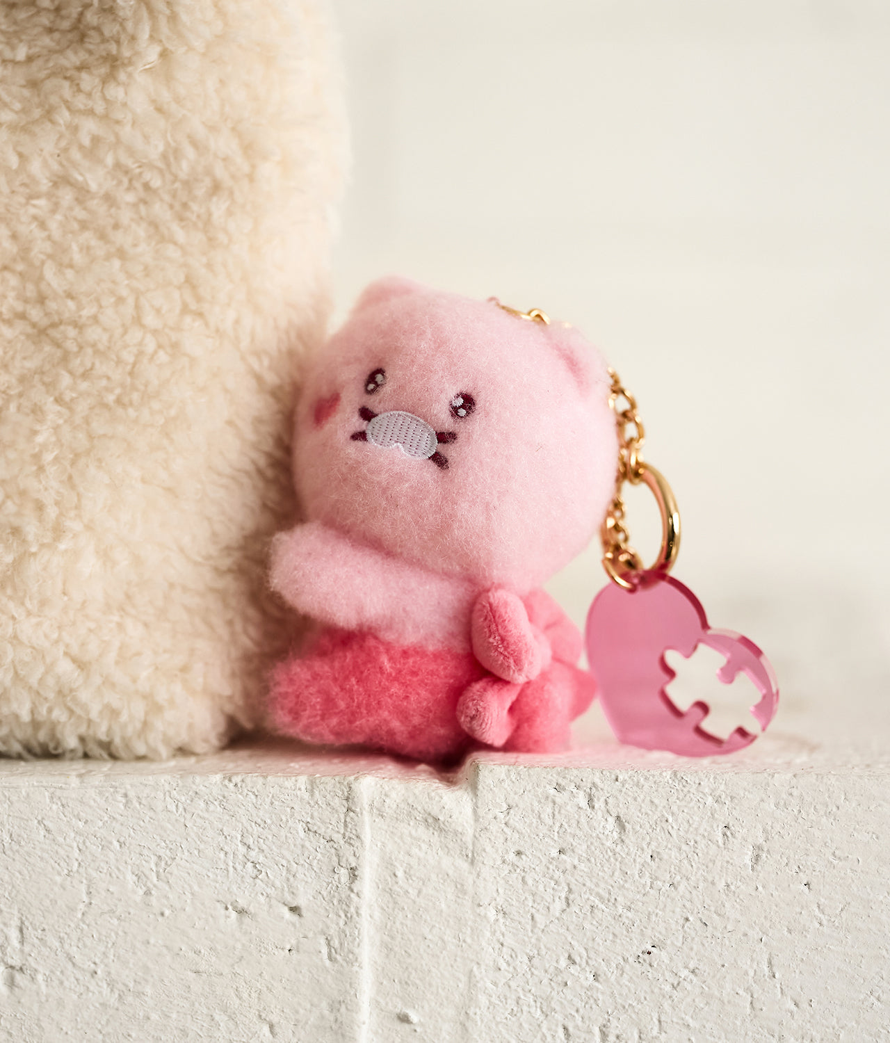 Black Magnet Keychain Plush Set Chunsik - Korean kawaii Kakao Friends | Koolseoul