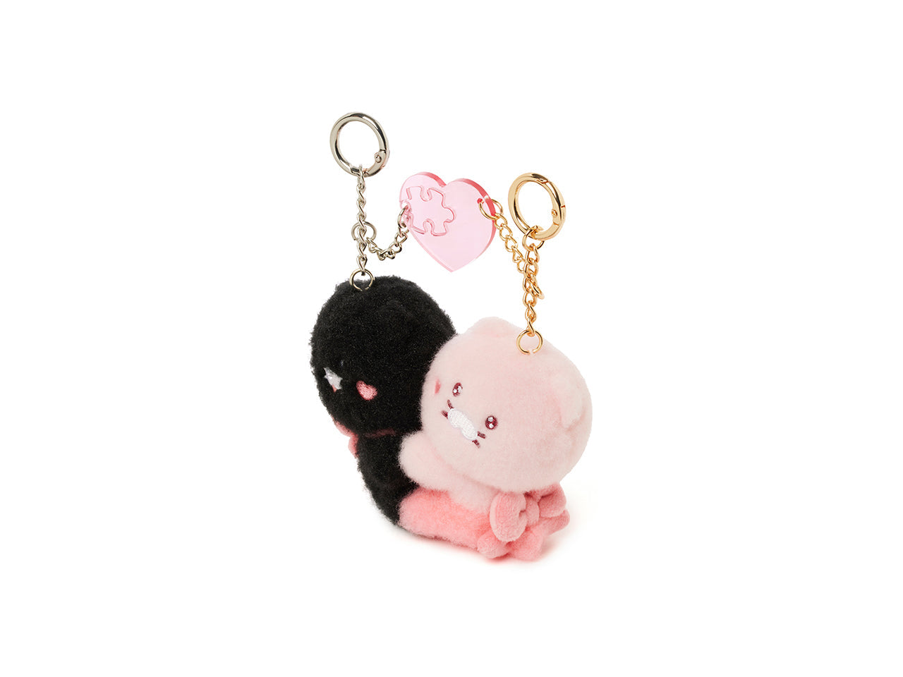 Black Magnet Keychain Plush Set Chunsik - Authentic Kakao Friends from Korea | Koolseoul