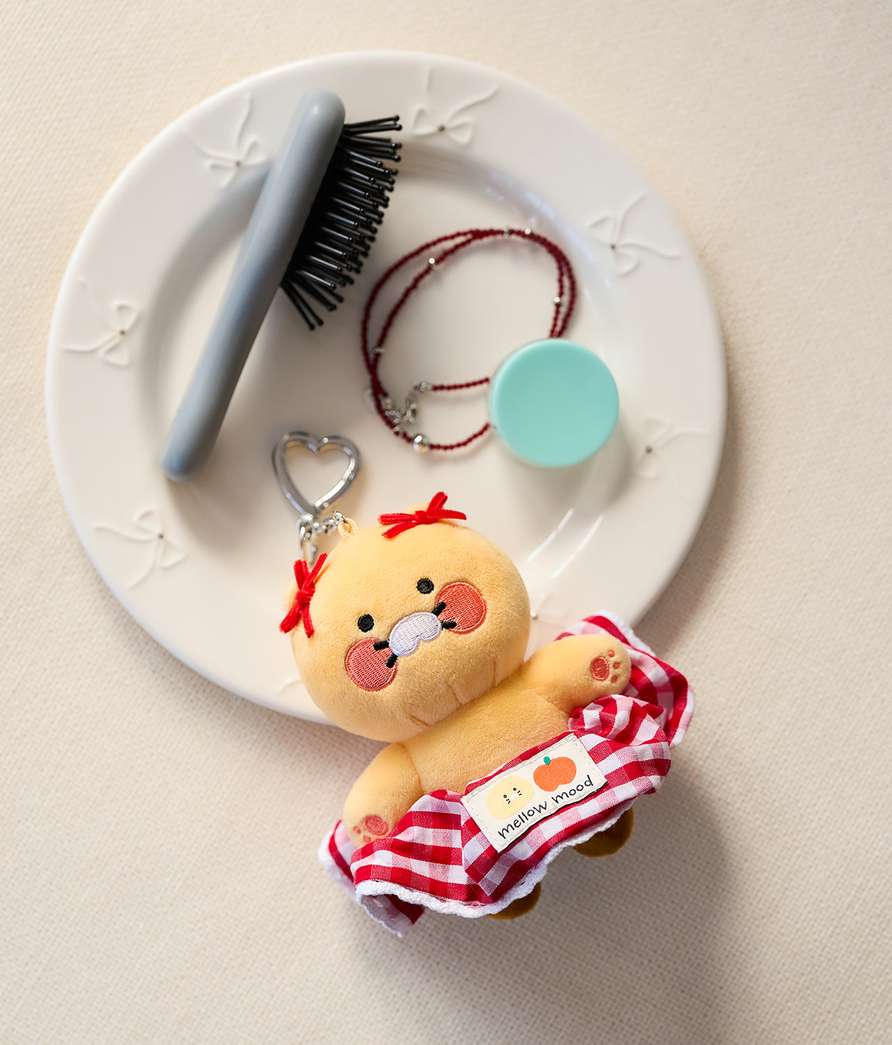 Keychain Chunsik Mini Plush - Official Kakao Friends merchandise | Koolseoul
