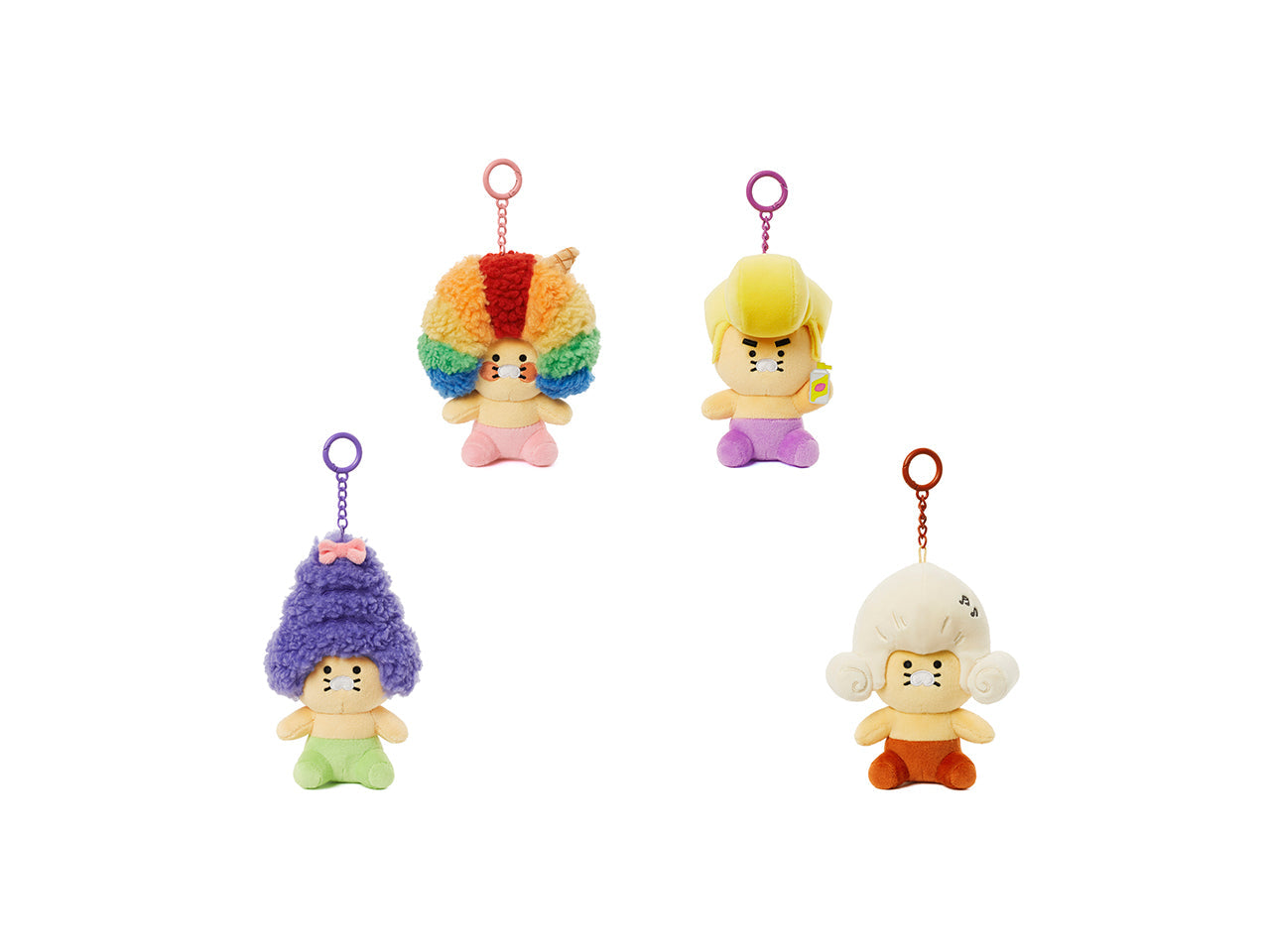 Purple Keychain Plush Chunsik - Official Kakao Friends merchandise | Koolseoul