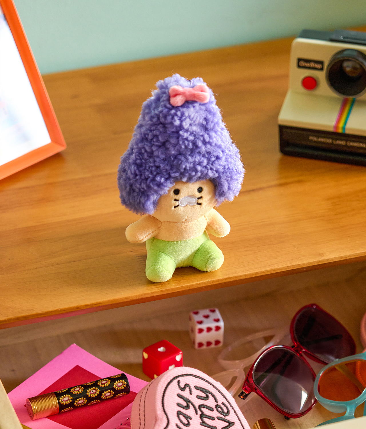 Purple Keychain Plush Chunsik - Official Kakao Friends merchandise | Koolseoul